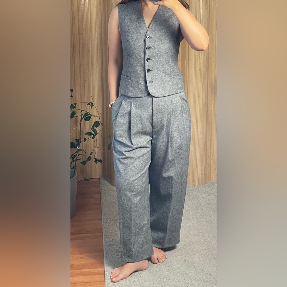 COS Wool-Blend Tailored Vest - Size 2